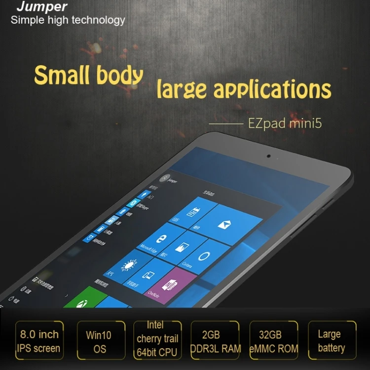 Jumper Tablet - 8.0 Inch, 4GB RAM, 64GB Storage, Quad Core