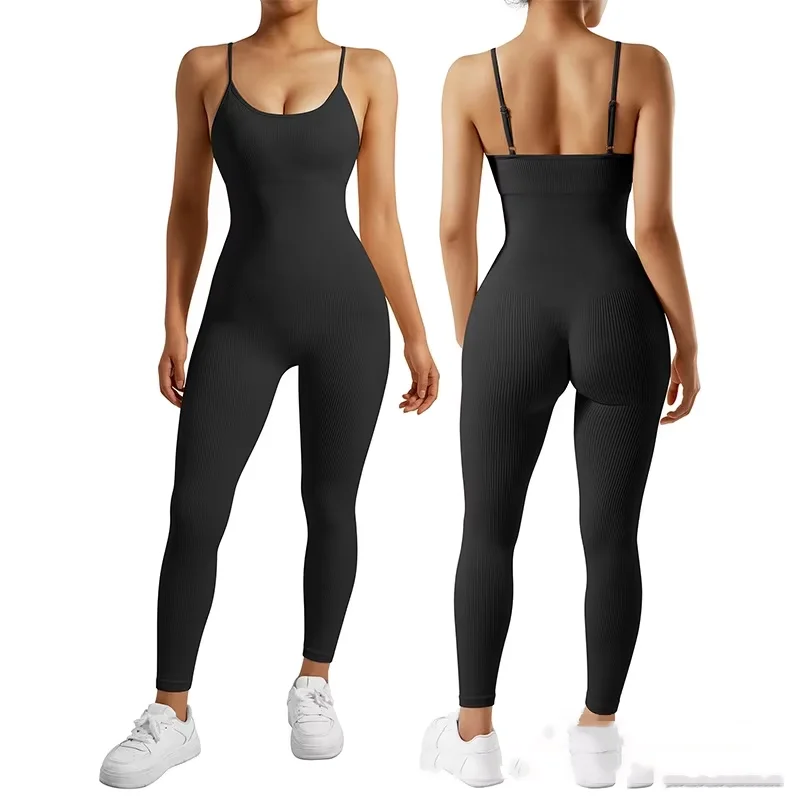 Sports Dance Fitness Yoga Jumpsuit All-In-One Elastic Camisole Bodysuit Sports Bodysuits detail