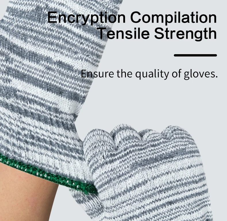 Hot Sale 600 Grams/dozen Mix Color Working Industrial Safety Knitted