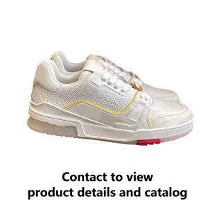 Designer Luxury Unisex Running Shoes Leather Upper High Quality with Brand Logo