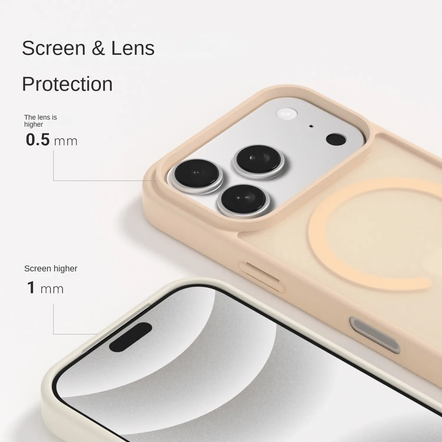 product laudtec frosted clear mobile phone cases for iphone 17 air 16 pro max magnetic charging slim lightweight customized logo sjk1063-4