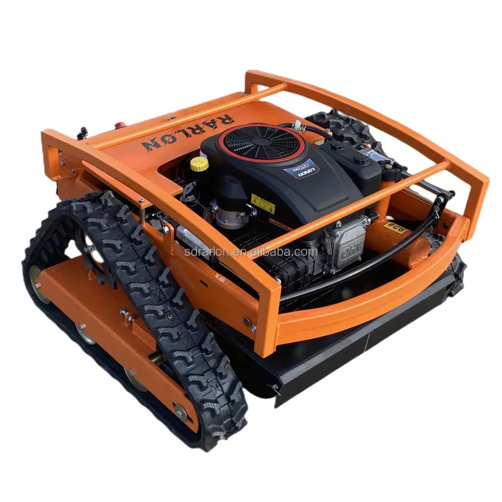 Remote Control Reel Mower Garden Crawler Grass Cutter Gasoline Lawn Mover  With Brushless Walking Motor