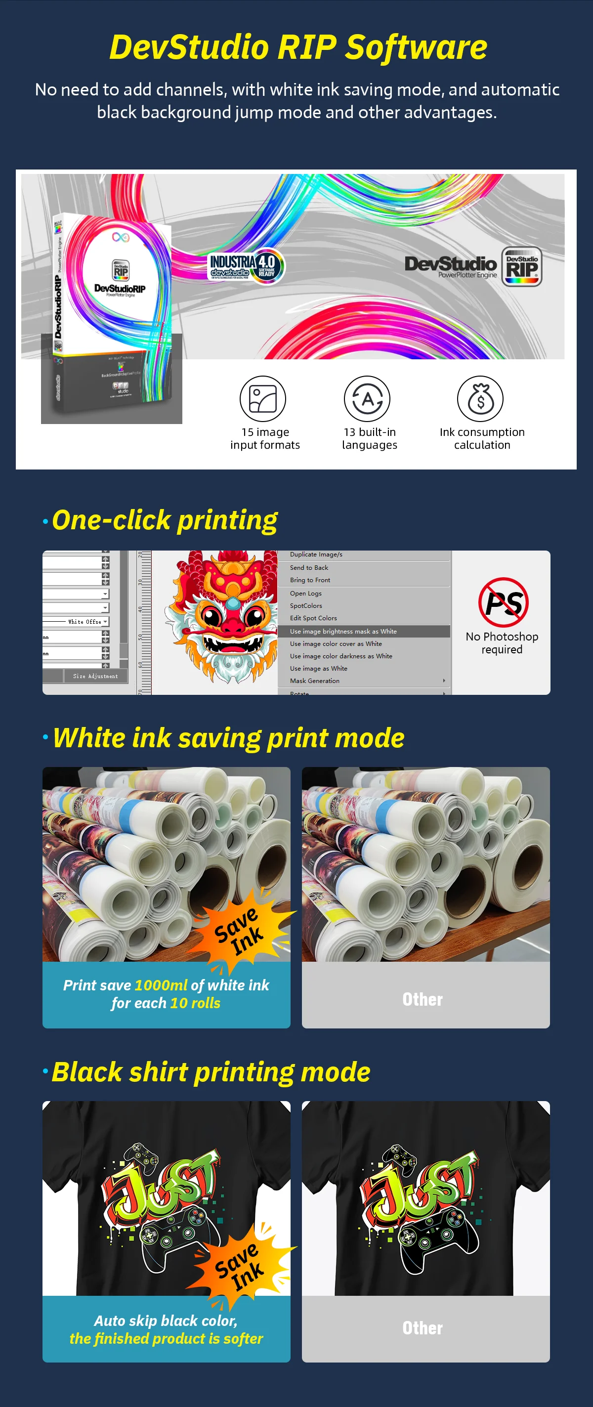 Full-Automatic DTF Printer with 720*1800 dpi Resolution and 8PASS 3.5m²/h Speed for High-Quality Direct to Film Printing