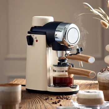 Portable Electric Espresso Coffee Maker Machine Hotel Cappuccino with Milk Frother for Home Car RV Use