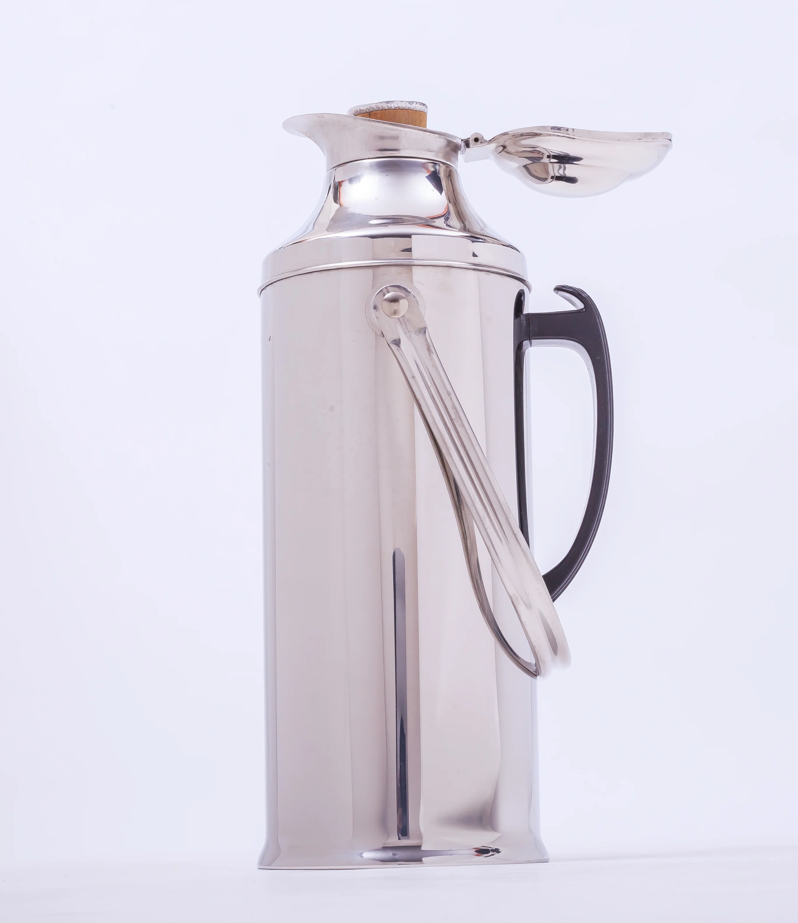 2 liter silver eagle-shaped liquid flask