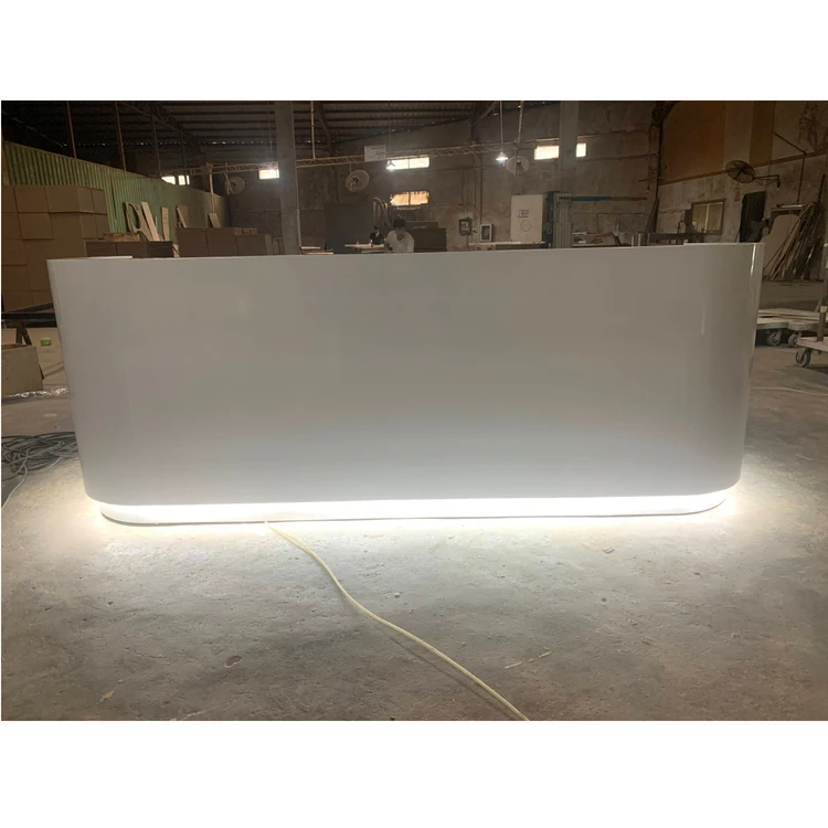 New Design 4 Meters Long Reception Desk Computer Table Nurse Station Reception Desk Furniture