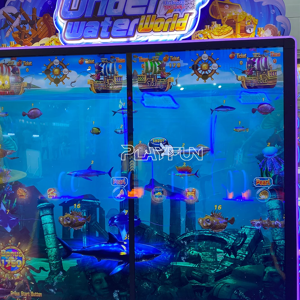 Playfun 65” LCD Underwater World Interactive Redemption Fishing