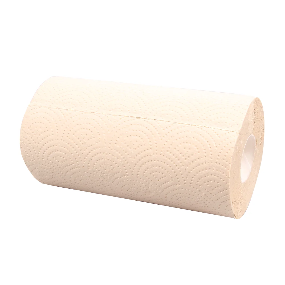 Highly Absorbent unbleached bamboo paper towels 2 ply kitchen tissue