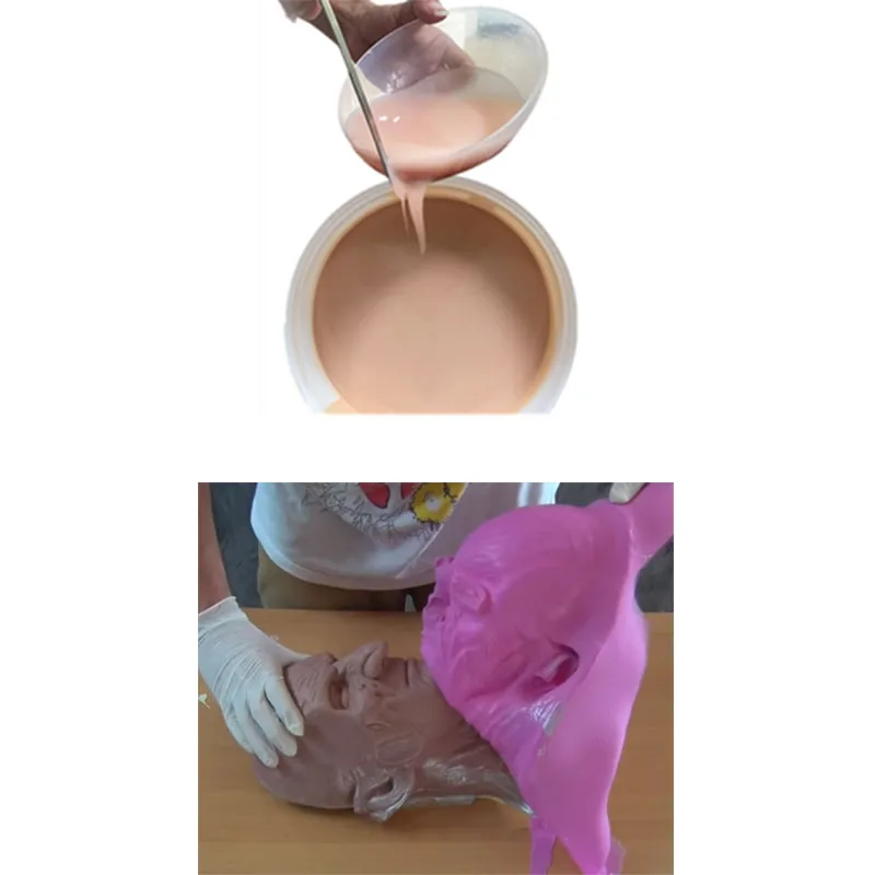 Skin Color Soft and Resilient Life Casting Silicone Rubber to Make Real Human Mask Sex Toys Dildo Prosthesis Hand and Feet
