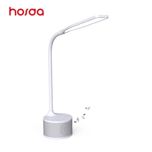 Hosda Modern Design Multi-functional LED Table Lamp Desktop Lamp with Speaker and USB for Mobile Charge