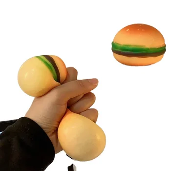hamburger kneading decompression toy new strange vent ball slow rebound decompression toy wholesale squishy toys