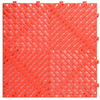 Free Design Anti-Slip PP Plastic Interlocking Tile Graphic Design Solutions for Car Wash Drain Garage Floor Mat Grating