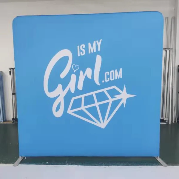 Прямой фон для вечеринки 8ftx8ft, 10 футов, портативный рекламный всплывающий фон для свадебных мероприятий, прямой фон, баннер