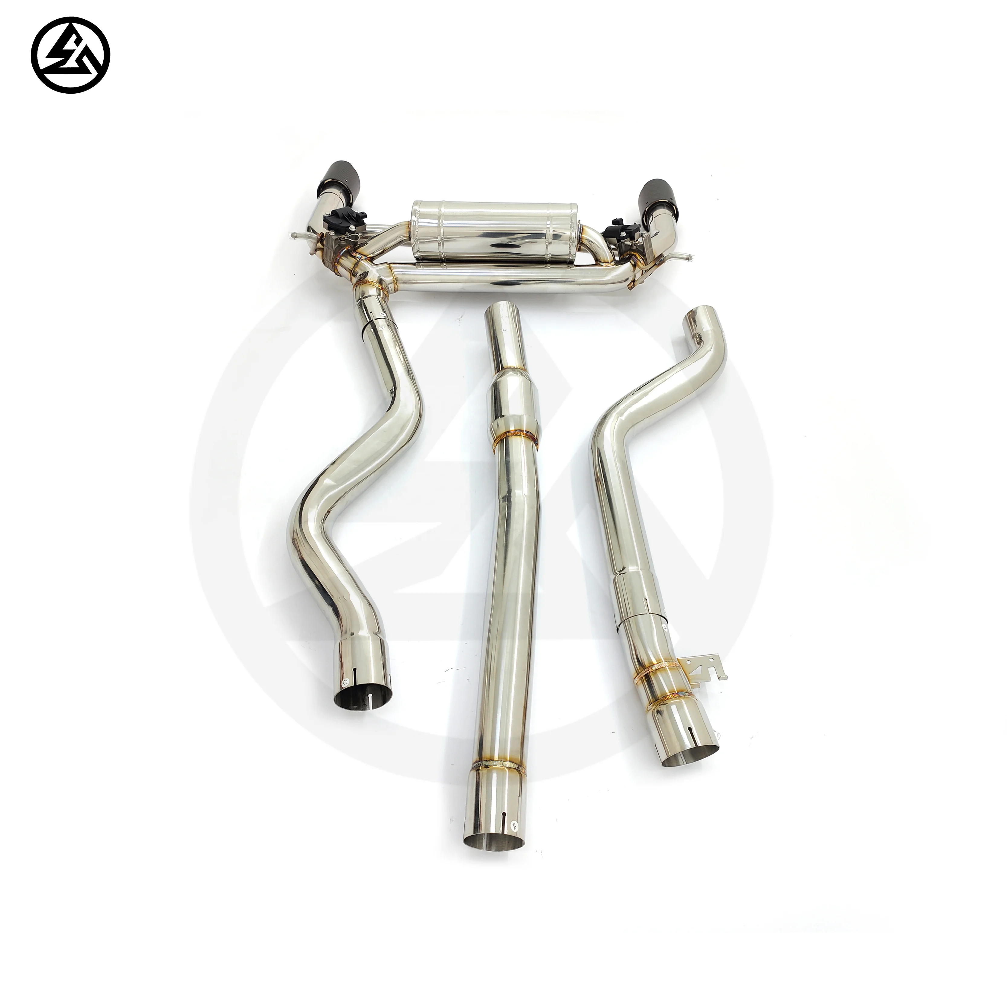CSZ for BMW 3 Series F30 340i B58 3.0T 2014-2019 Ss304 Valved Muffler Remote Control Sport Catback Exhaust Tips