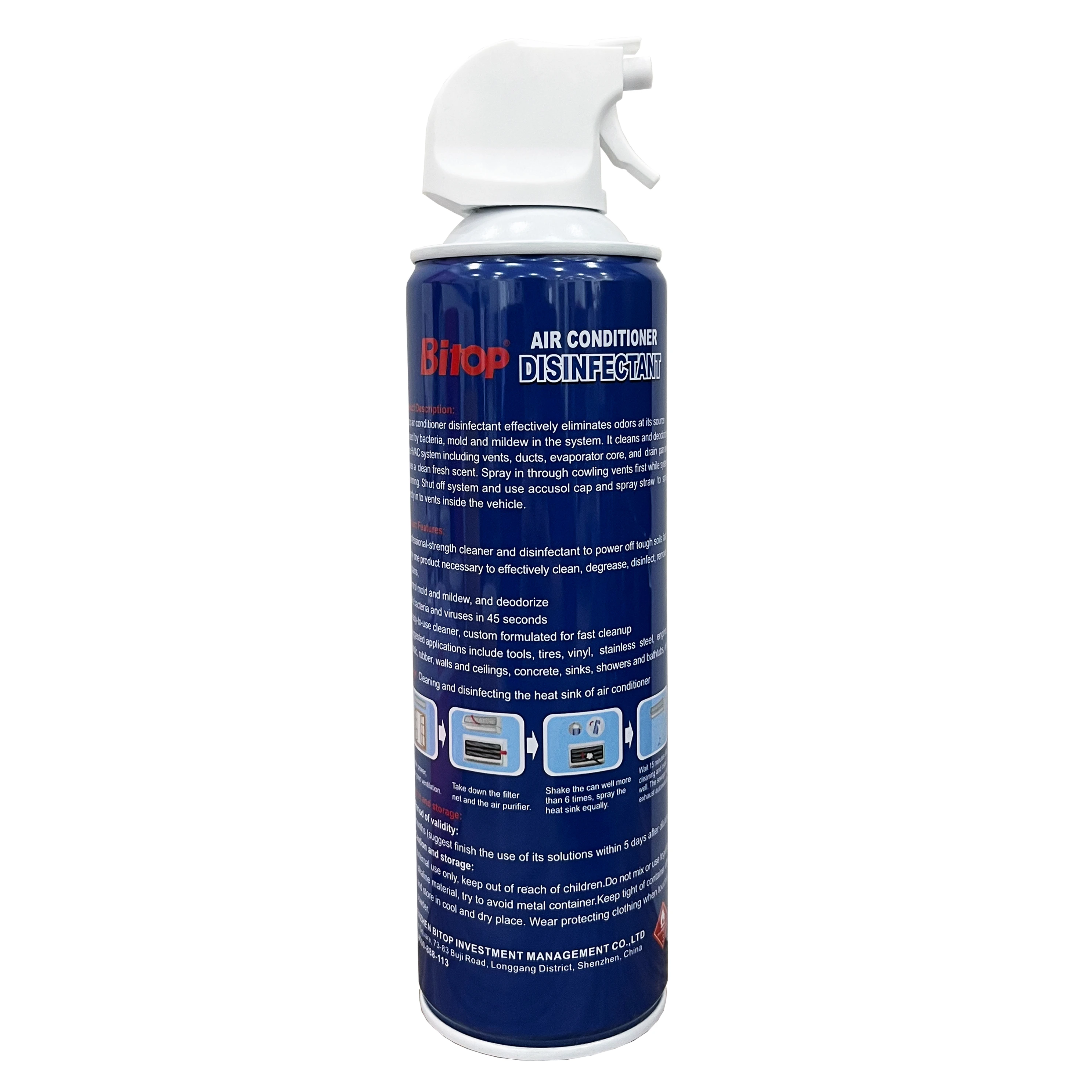 Bitop Factory Price air Condition Cleaner Spray Ac Foam Cleaner