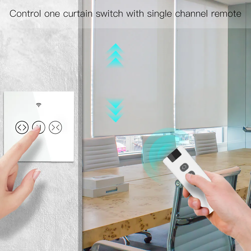 9 or 1 Channels RF433 Remote Controller for Controlling WiFi Curtain Switch RF Roller Blinds Module Curtain Accessories Emitter