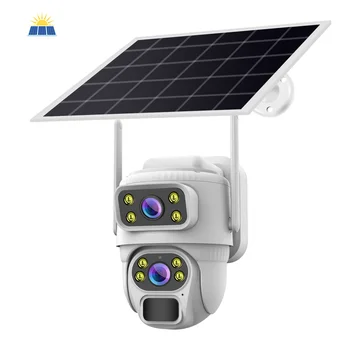 1080P Two-Way Audio Ptz Camera Wifi Outdoor Solar IP Camera Outdoor For Home with wide angle night vision human tracking