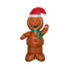 Bonhomme en pain d'épices gonflable de Noël de 1,80 m