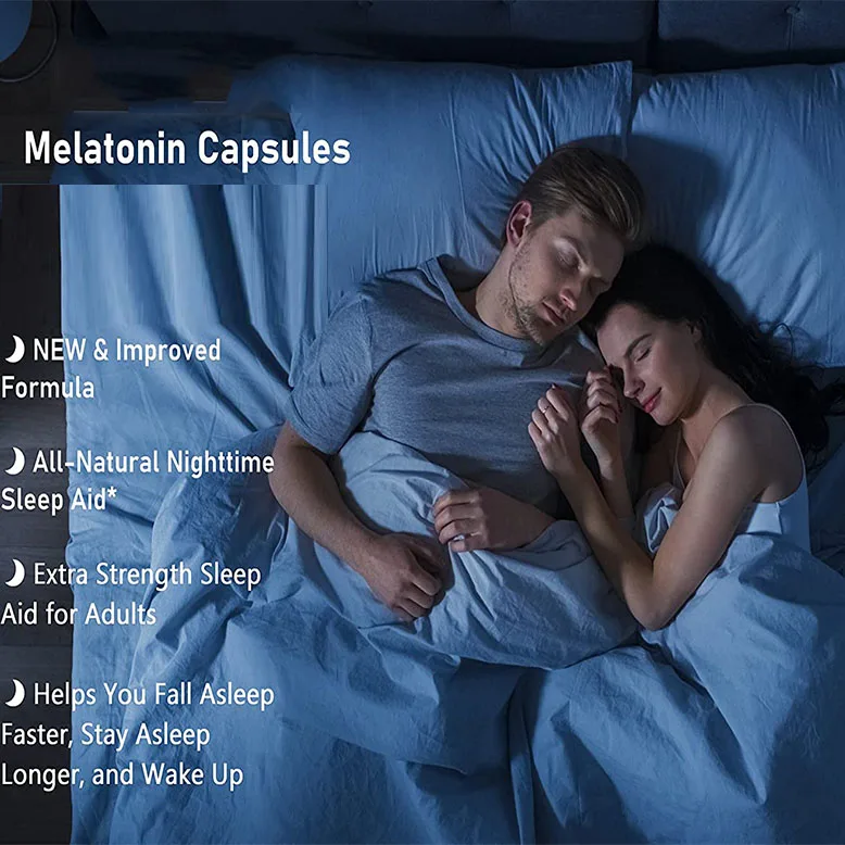 Частные этикетки, улучшение памяти, пищевая добавка для улучшения сна и здоровья, мелатонин витамин B6 VB6, таблетки 5 мг, капсулы мелатонина