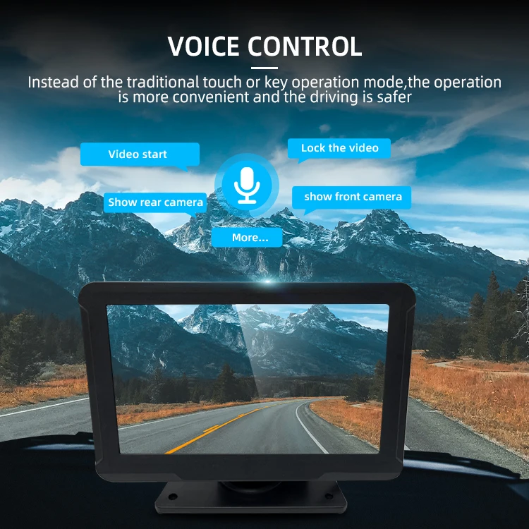 Wemaer 7 Inch Monitor Screen 2 Ways Cameras Truck Security Audible and Visual Alarm BSD ADAS System for Bus RV Vehicle manufacture