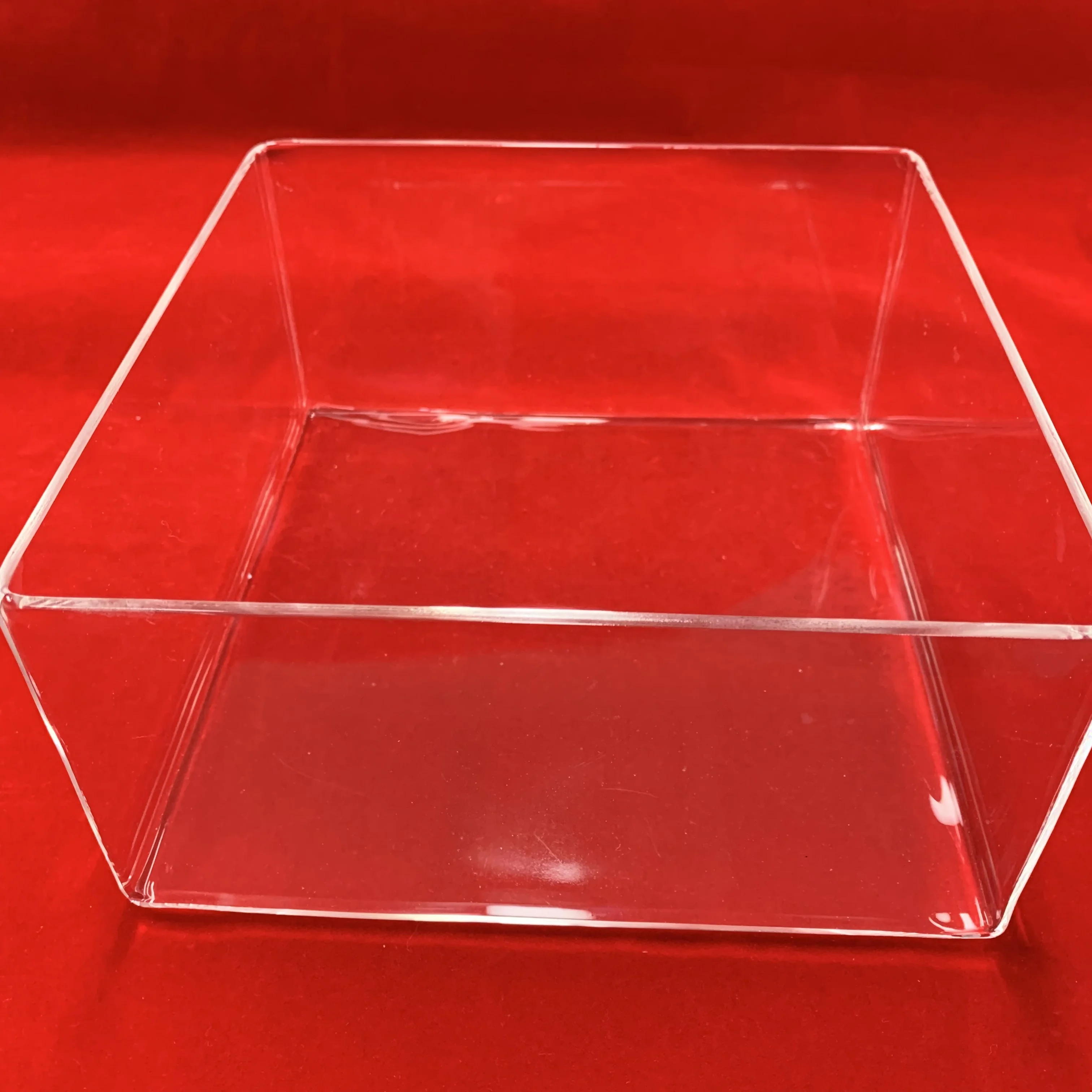 Customized Large Dimensions Rectangular Quartz Petri Dish
