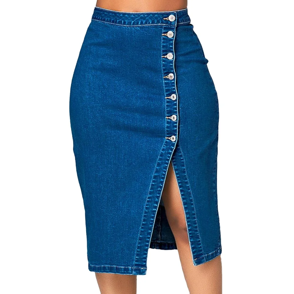 Jupe crayon en jean Jean See By Chloé en coloris Bleu Femme Vêtements Jupes Jupes longueur genou 