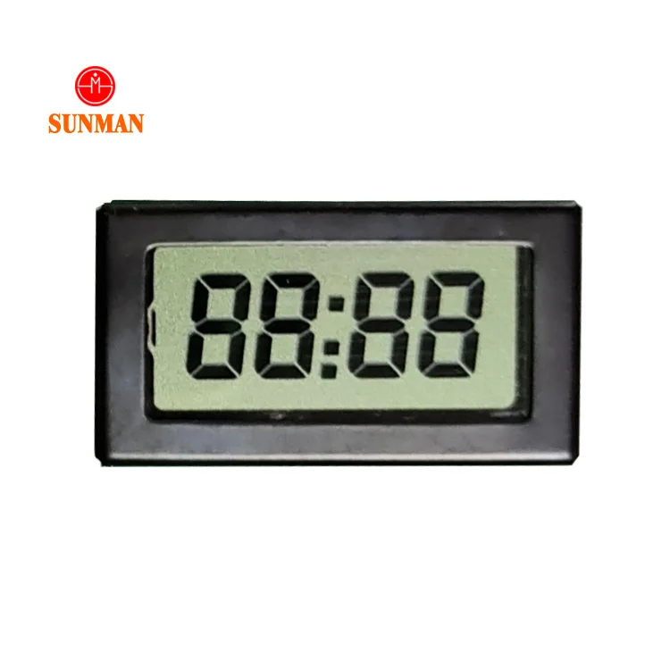 Customized lcd conductive zebra strip sillicon rubber 7-segment-lcd clock tn display