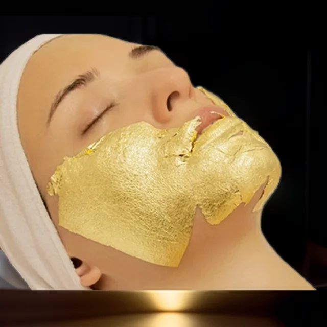 Best popular Skin Care Anti Wrinkle Pure 24k Gold Leaf Mask