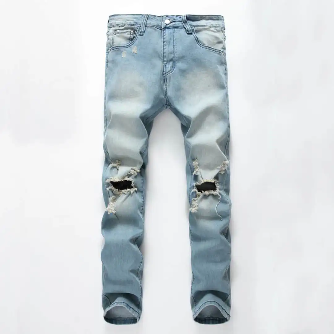 black ripped jeans mens size 42