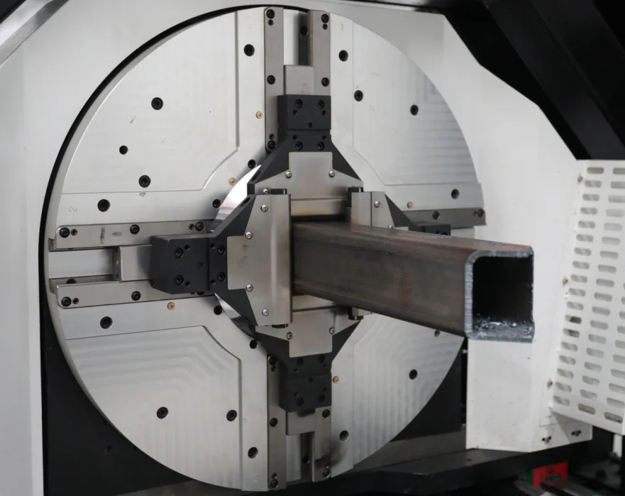 GWEIKE LF60MS Factory  6m Length with Three Chuck  for zero Waste Pipe and Tube CNC 3kw Fiber Laser Cutter  Machine