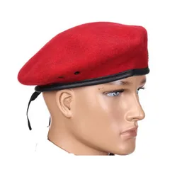 100% шерсть чистый армейский военный берет Кепка для мужчин и