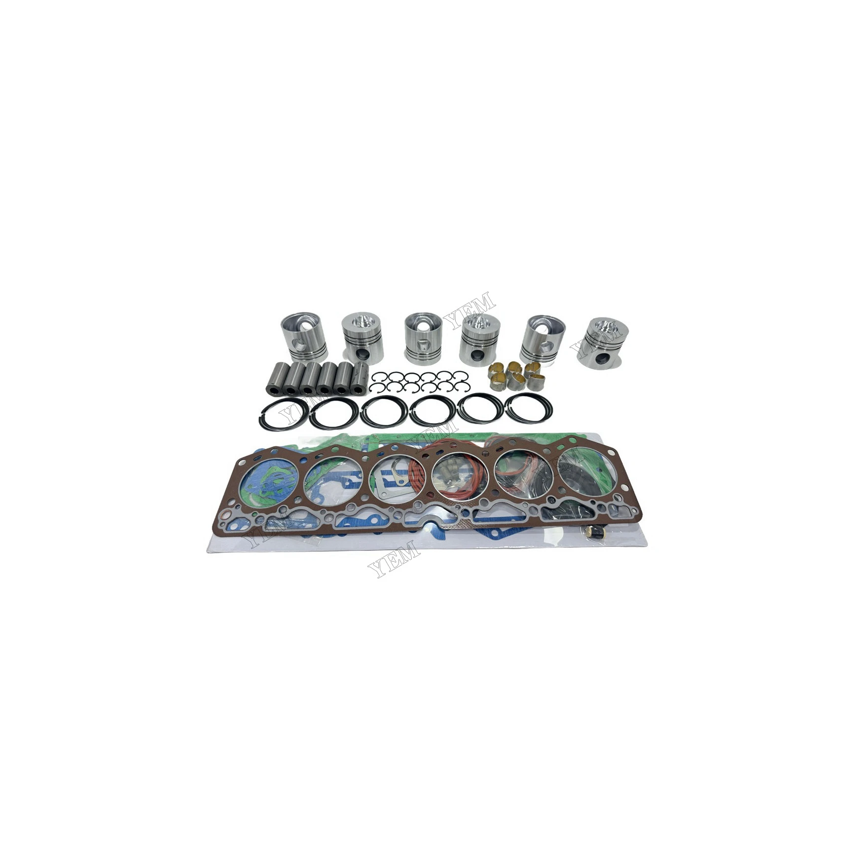 For Komatsu 6D105 Overhaul Repair Kit With Cylinder Gasket Set Piston Rings Genuine Engine Parts