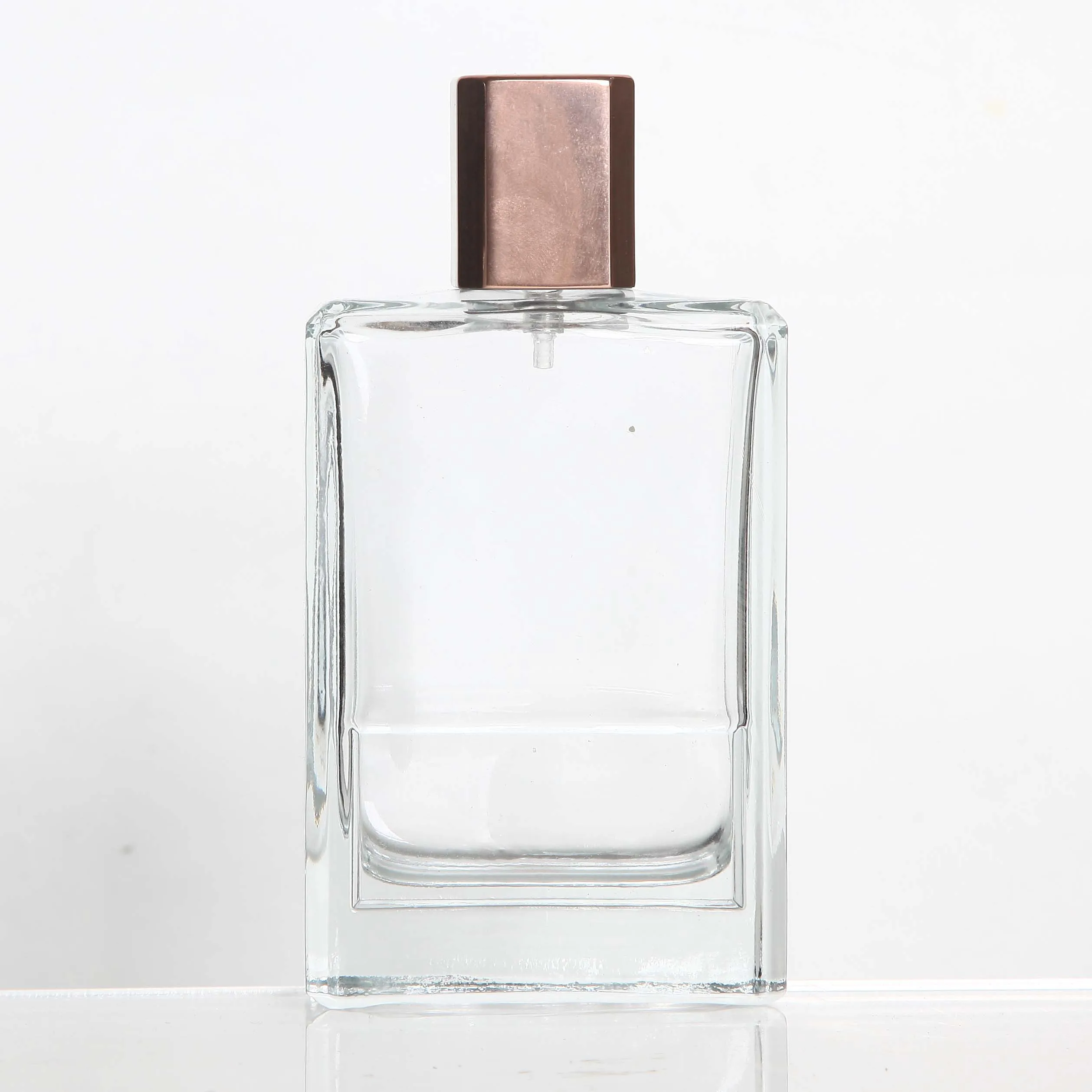 Sunrise Custom Made Old Fashion Rectangle Glass Perfume Bottle 100ml