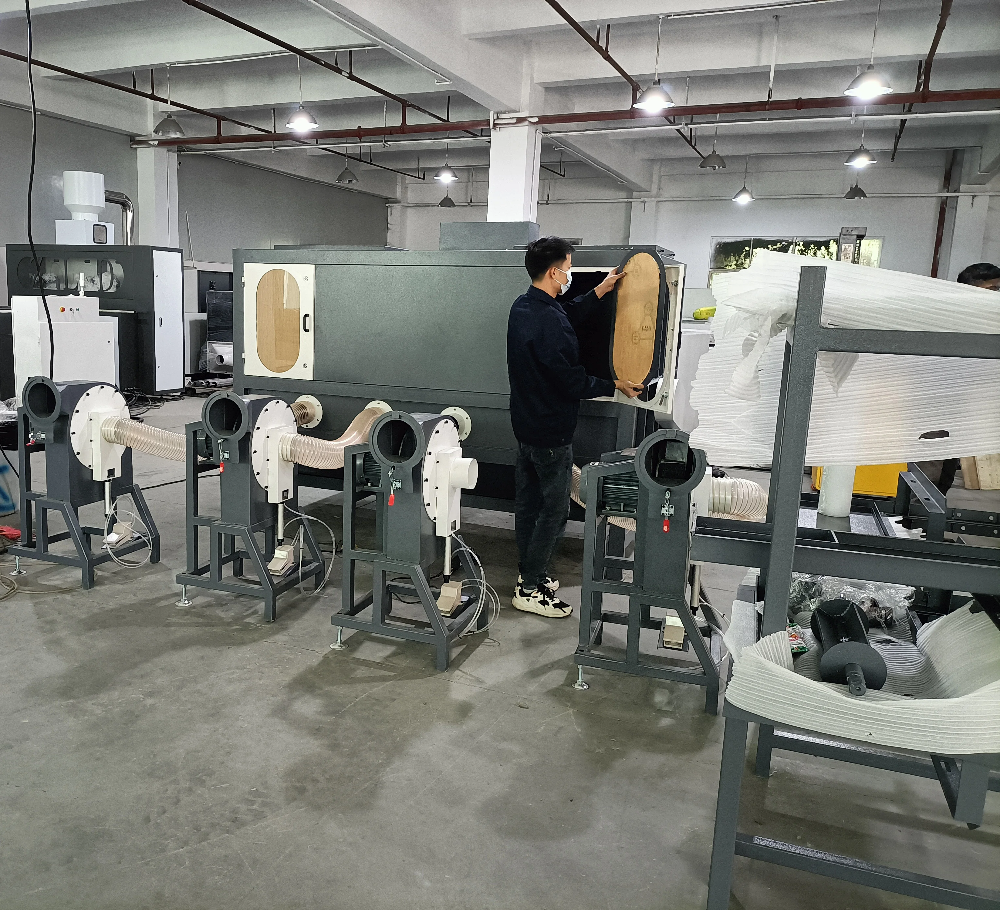Textile Fiber Mixing Mixer Machine Fiber Blend Machine Material Mix