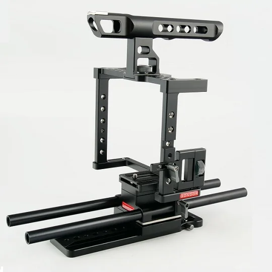 Gabbia Universale Per Fotocamere DSLR Con Piastra Sgancio Rapido - Compatibile Canon, Nikon, Sony E Panasonic - Foto 7