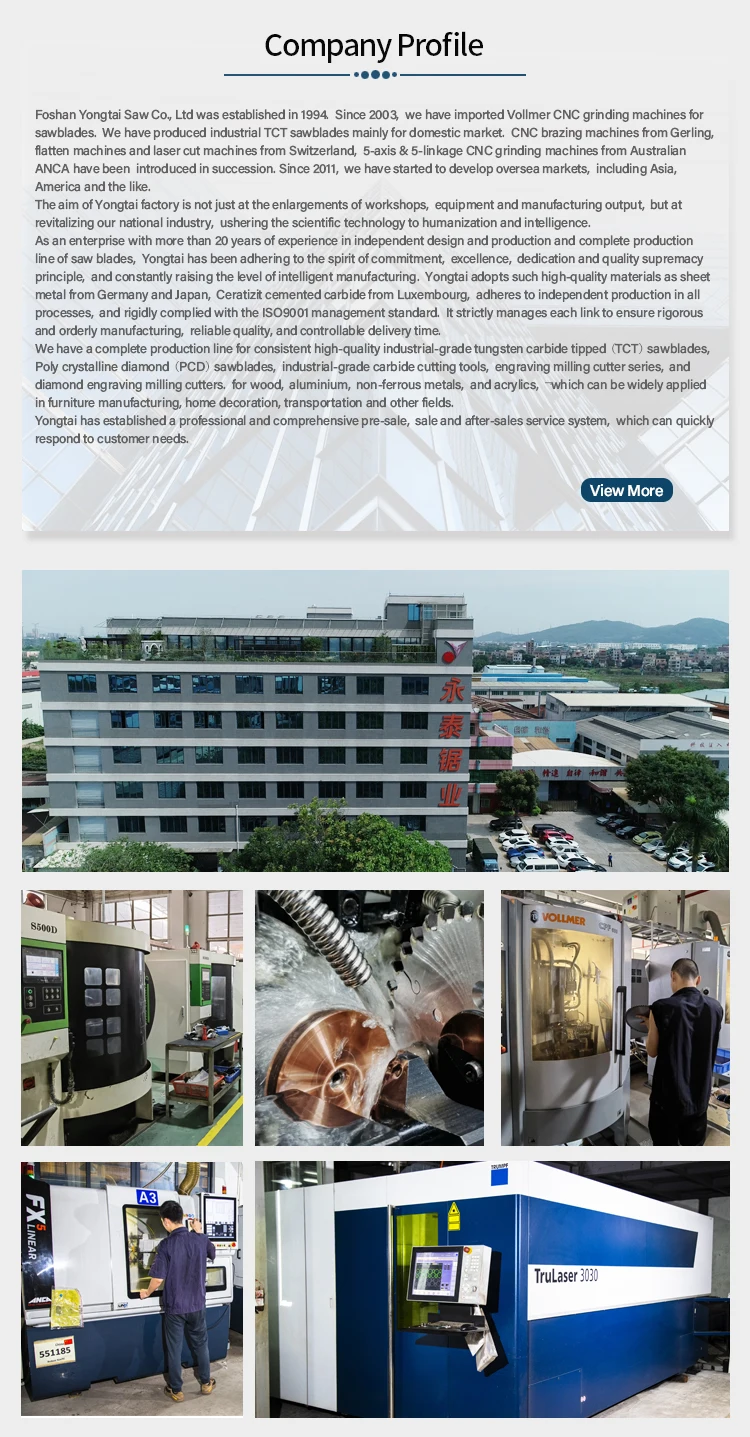 Smooth Cut Surface No Burrs High Quality Composite Materials TCT Circular Saw Blade