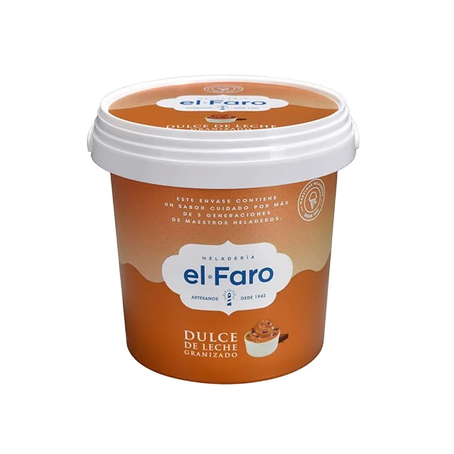 1L Round Disposable IML PP Plastic Cheese Containers with Lid