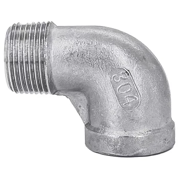SS304 DN8-DN100 1/4"-4" Stainless Steel 304 90 Degree Street Elbow - Female to Male Connections
