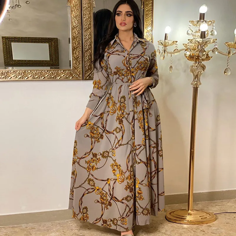 middle eastern designer dresses Arabic Desert Rose Embroidered Two-Piece Dress Set for Women