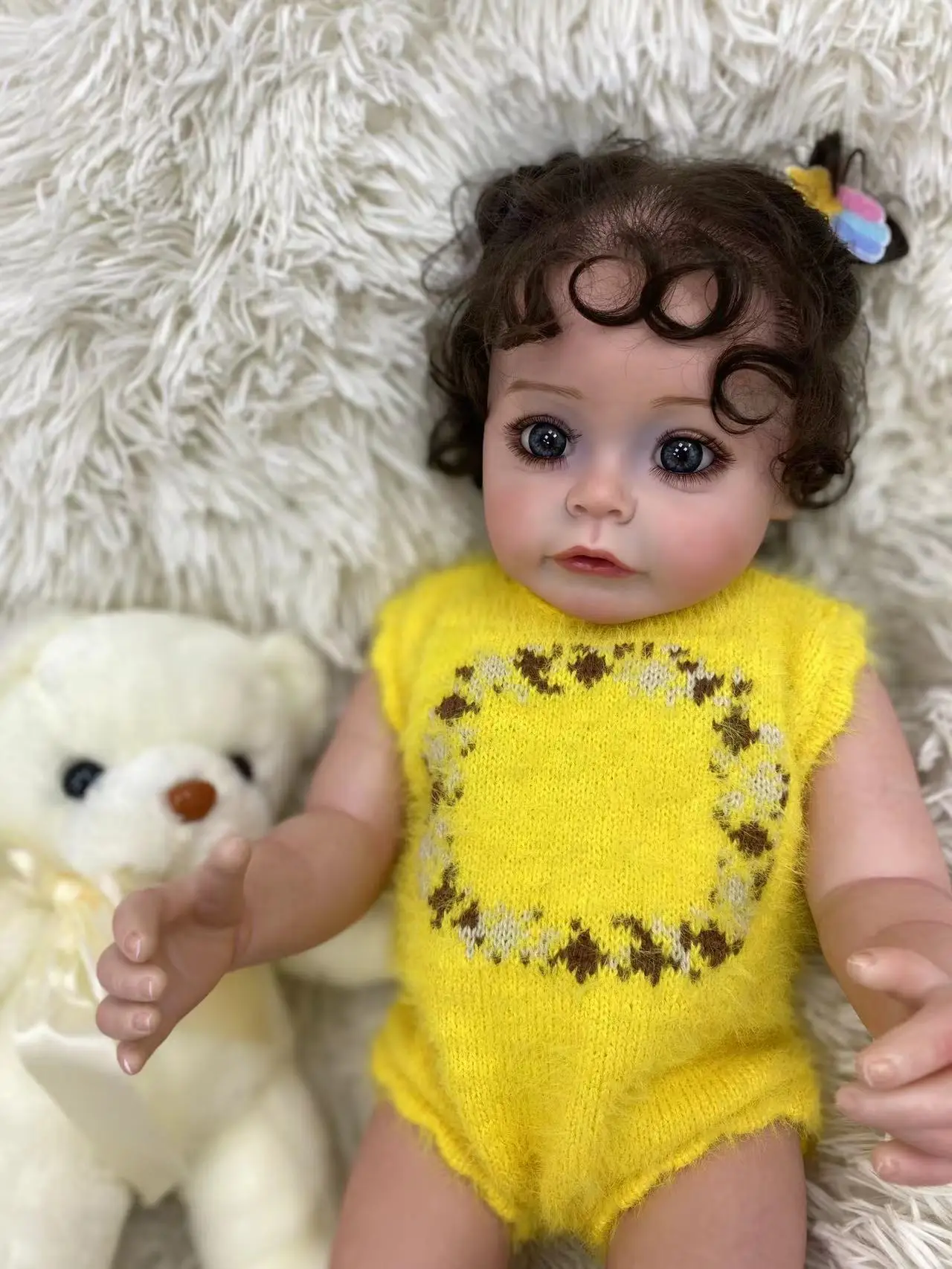 Newborn Suesue Lifelike Lovely Toddler Reborn Baby Kids Dolls Silicone