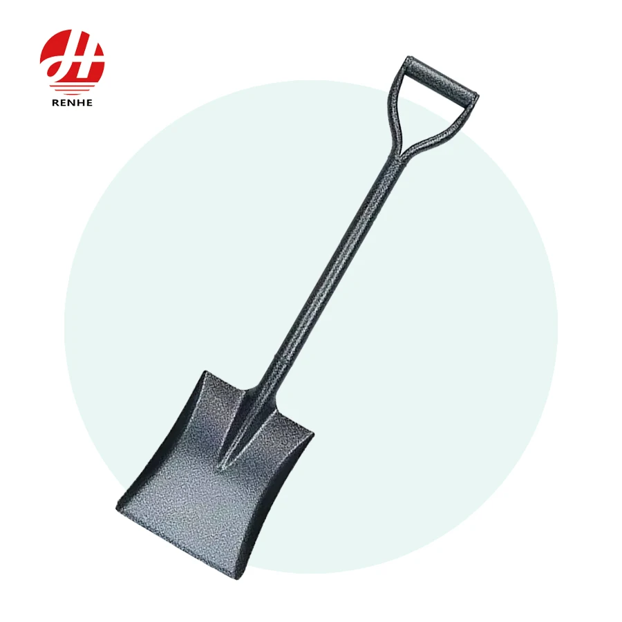 고품질 농업용 도구: 사각형 금속 삽 및 캠핑·정원용 강철 삽(손잡이 포함)