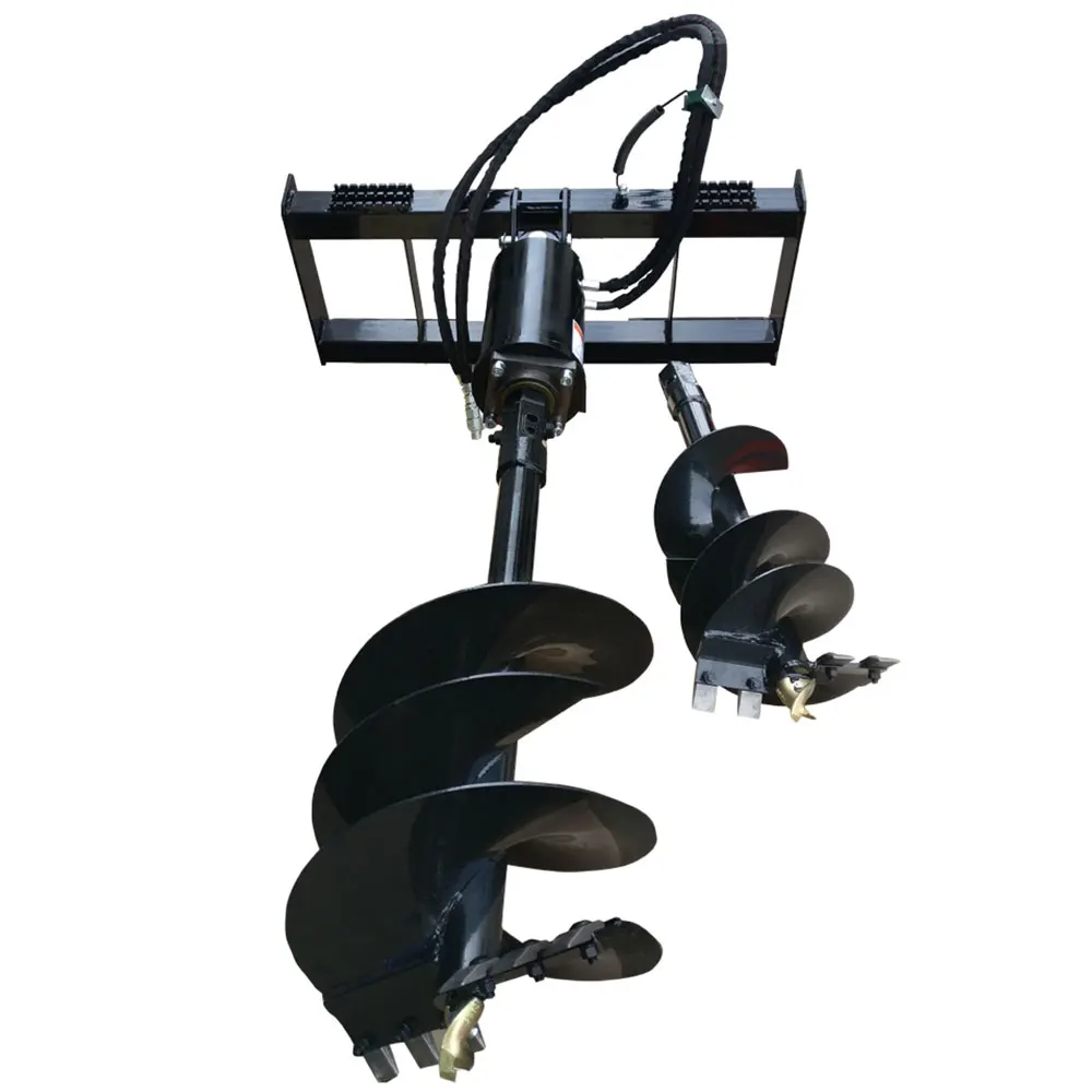 High Quality Auger Drive & Bit Ground Auger for Skid Steers Soil Auger Attachment for Compact Post Hole Digger