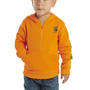 Kid's Garment Dyed Printed Long-Sleeve Half-Zip Sweatshirt Boys