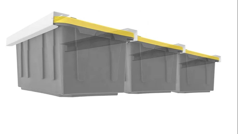 Overhead Ceiling Bin Storage Rack Rail Organizer Garage Tote Storage