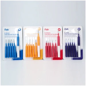 Daily Care CE FDA High Quality Bendable Stainless Steel Wire Interdental Brush Reusable Effective Oral Clean Interspace Brushes