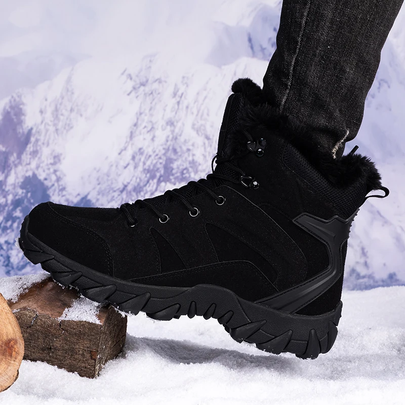 Waterproof Hiking Boots - Men's Rubber Sole Desert Boots With Arch Support