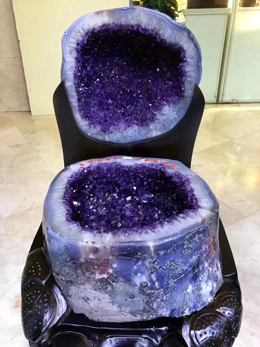 Wholesale Crystals Healing Stones Uruguay Amethyst Geode Natural Large Amethyst Cathedral For
