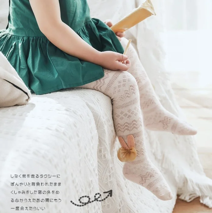 Детские колготки с бантом