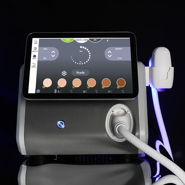 Approved Portable 808nm Diode Laser Permanent Hair Removal Machine 2000W Air Cooling Home Use UK Plug Spare Parts Repair