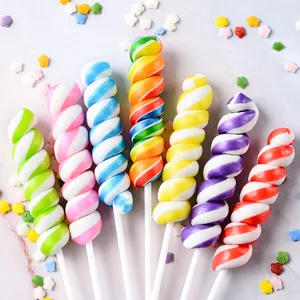 Wholesale Rainbow Twist Lollipops in Assorted Flavors Assorted Candies in Bulk for Gift Giving